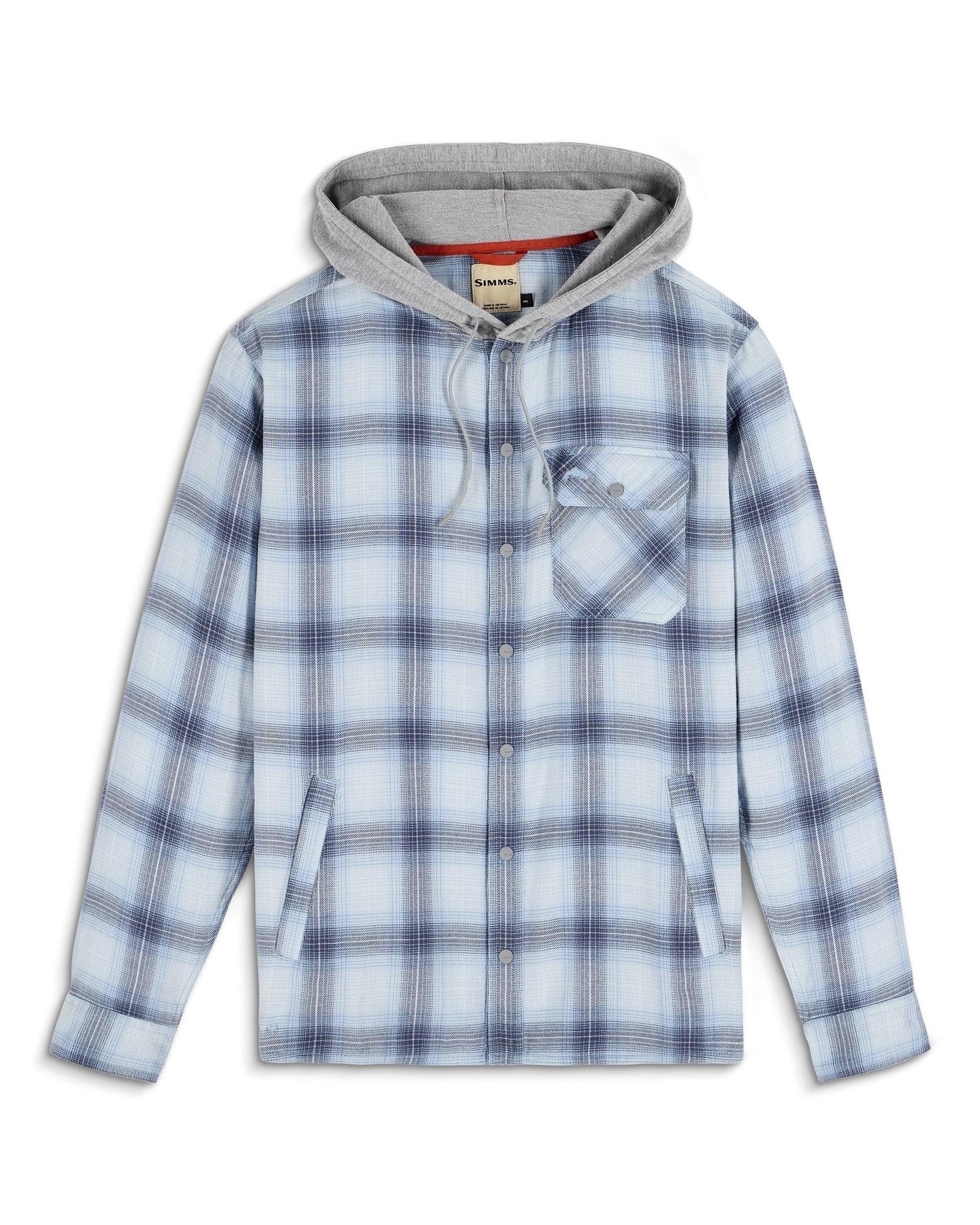 Santee Flannel Hoody- Ely Plaid/Bimini